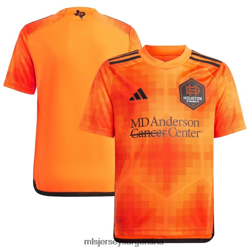 MLS Jerseys niños camiseta houston dynamo fc adidas naranja 2023 réplica el sol 2T40R8118 jersey