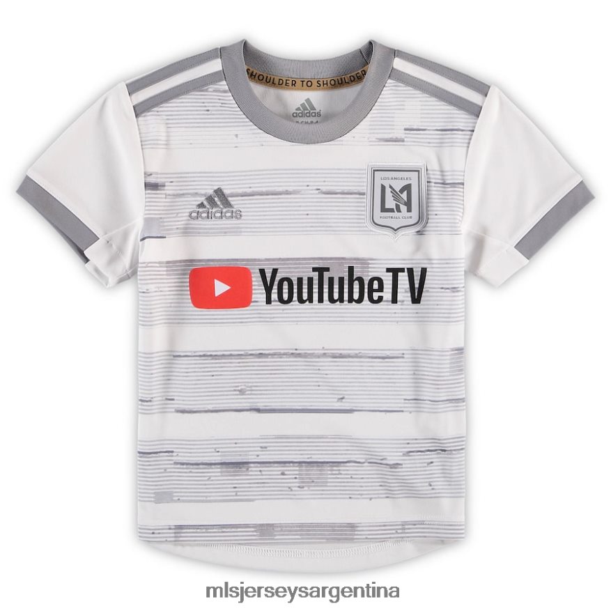 MLS Jerseys niños réplica de camiseta de visitante lafc adidas blanca 2020 2T40R8499 jersey