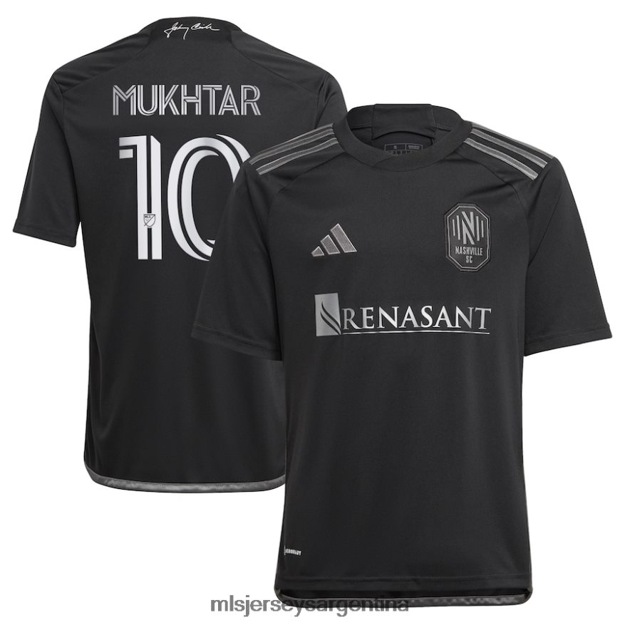 MLS Jerseys niños nashville sc hany mukhtar adidas negro 2023 hombre de negro kit réplica de camiseta de jugador 2T40R8113 jersey