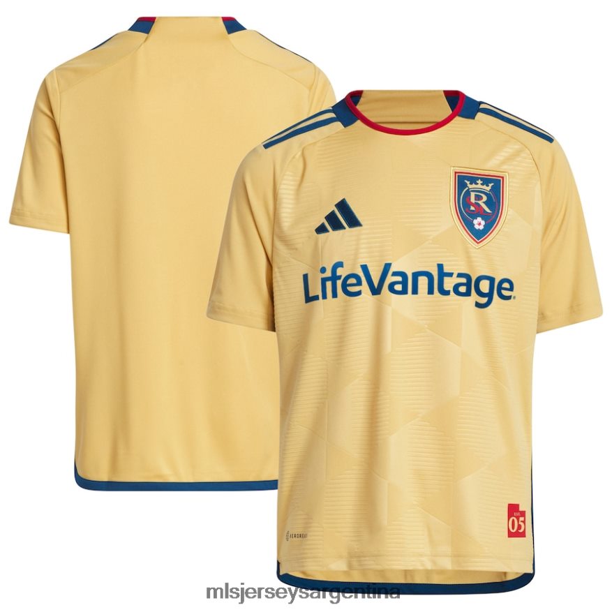 MLS Jerseys niños real salt lake adidas gold 2023 réplica del kit del estado de la colmena 2T40R8366 jersey